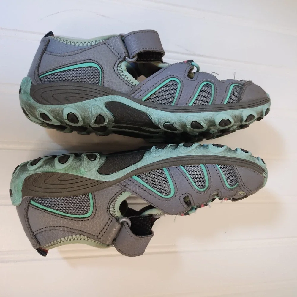 Merrell ML-Hydro H2O‎ Hiker Kids Grey Mint Pink Water Sandals Shoes 1M MC57961